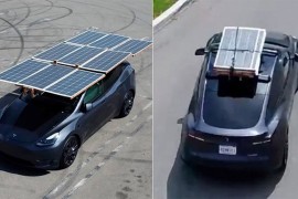 Pogon na sunce: Na krov svoje Tesle ugradio je solarne panele