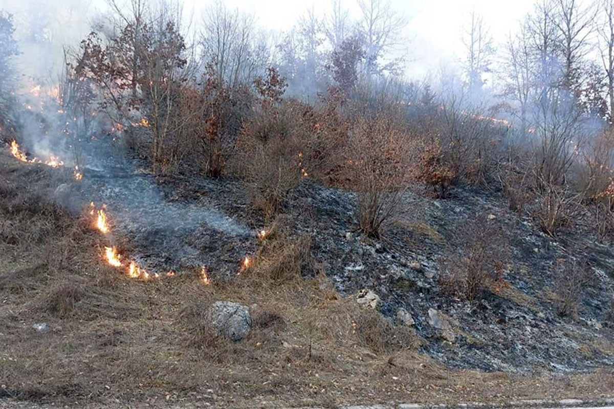 Požari u Gacku, vatra bila blizu kuća