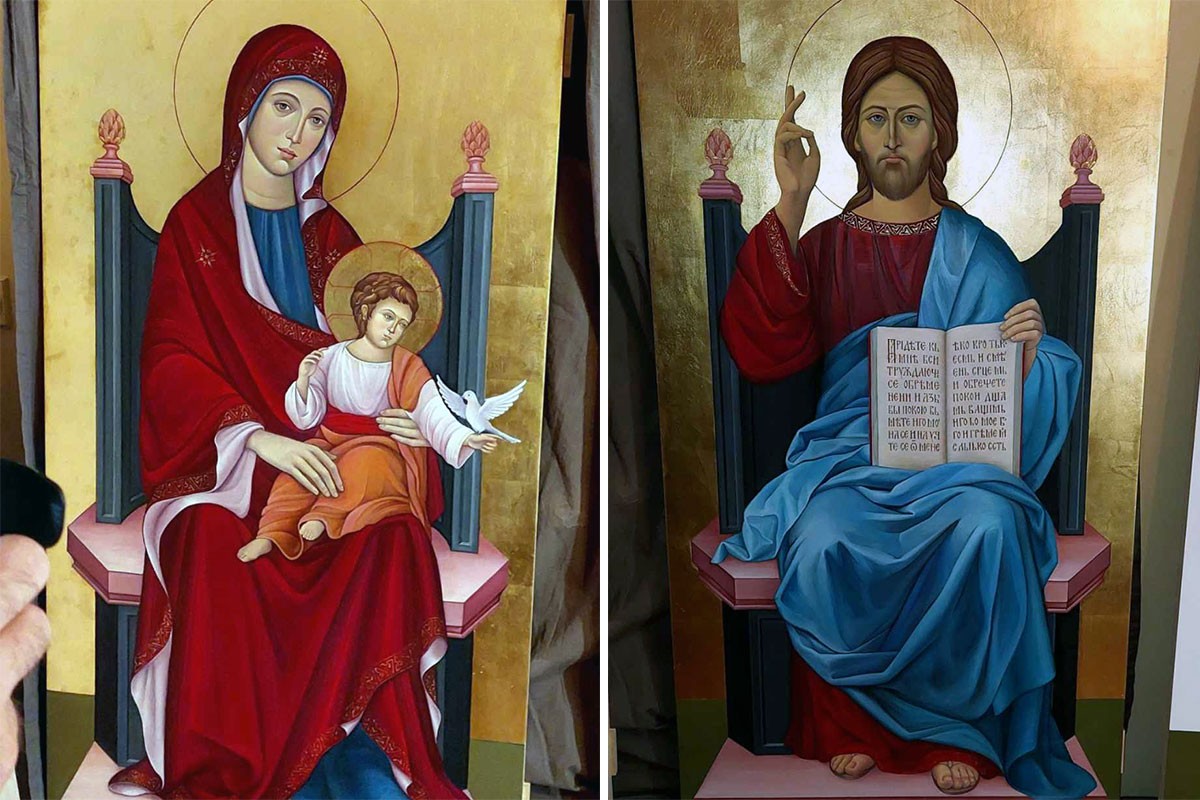 Oslikane prve ikone za Hram Svetog arhangela Mihaila u Dalmaciji