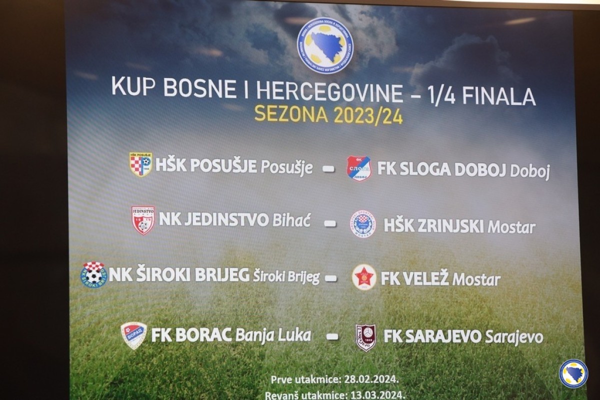 Žrijeb Kupa BiH: Derbi Borca i Sarajeva