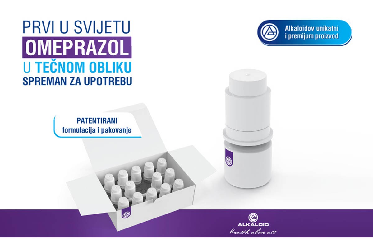 "Аlkaloid“ АD Skoplje sa istorijskim dostignućem u tretmanu refluksnog ezofagitisa i GERB-a