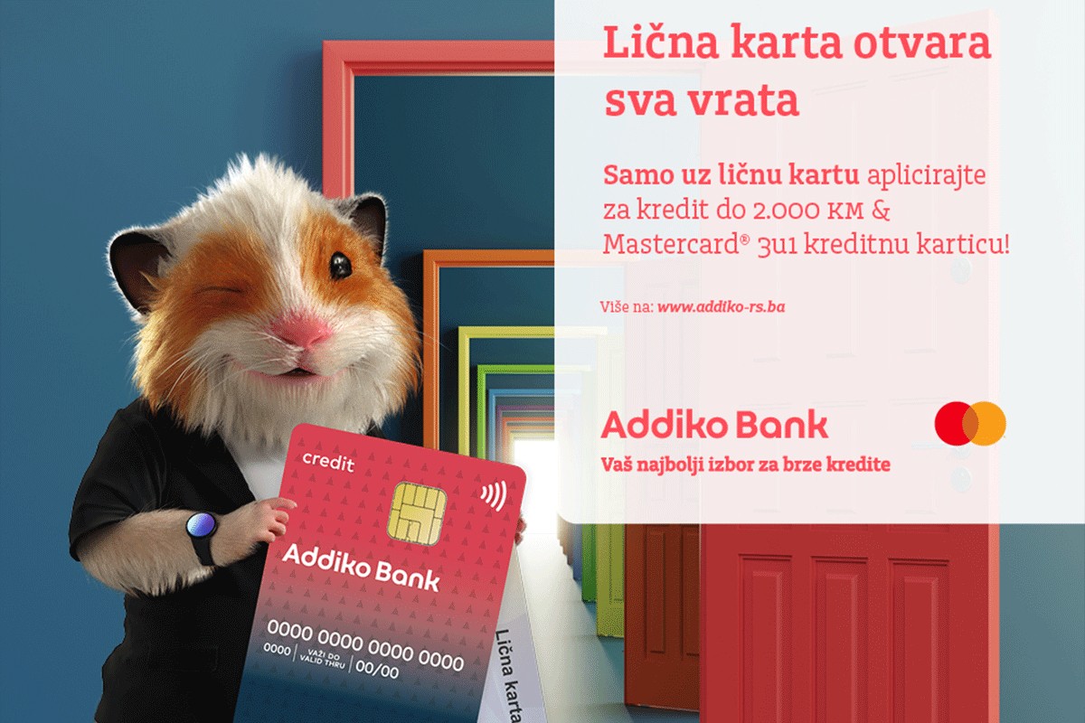 Samo uz ličnu kartu do kredita i kreditne kartice