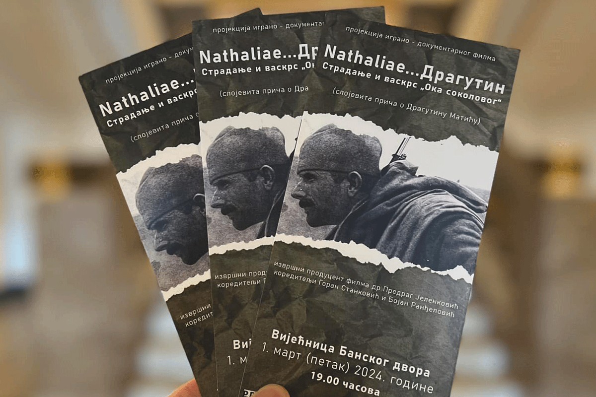 "Nathaliae... Dragutin - Stradanje i vaskrs 'Oka sokolovog'" u Banskom dvoru