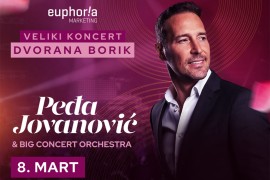 Večeras Peđa Jovanović u prepunoj dvorani Borik za sve dame povodom ...