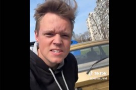Američkom influenseru izgrebali auto i skinuli beogradske tablice ...