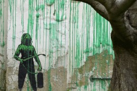 Benskijev najnoviji mural već vandalizovan