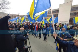 Zenički rudari počeli proteste u Sarajevu (VIDEO)