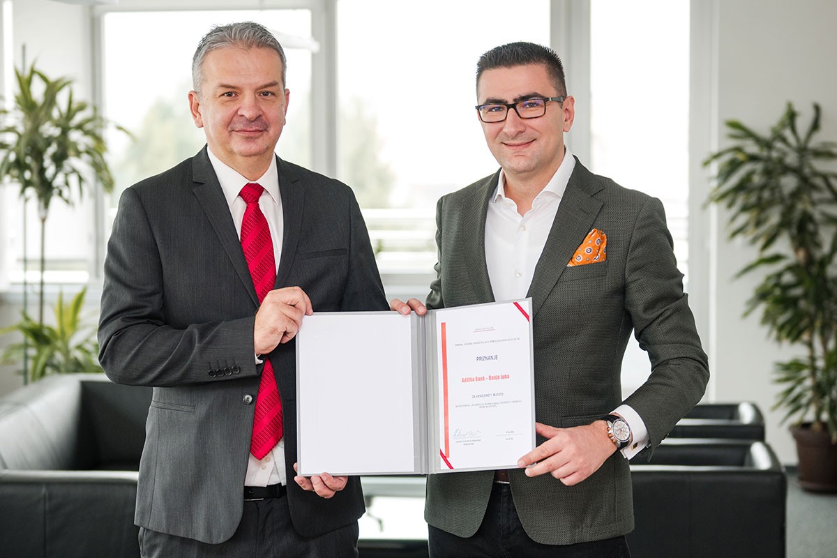 Addiko Bank Banja Luka najbolja banka u BiH za 2023. godinu