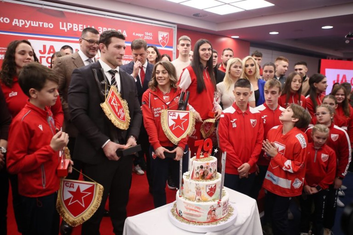 Zvezda proslavila 79. rođendan: Nemanja Majdov najbolji sportista