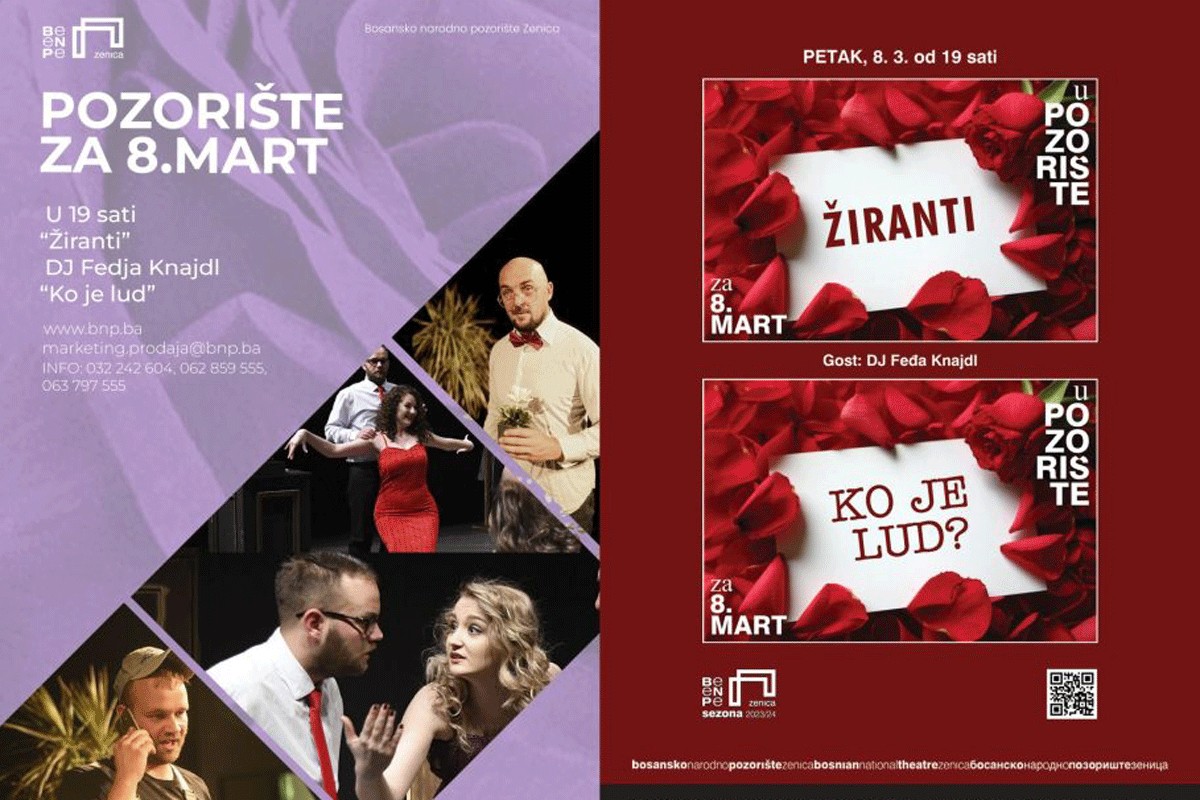 Program "U pozorište za 8. mart!" u BNP-u Zenica