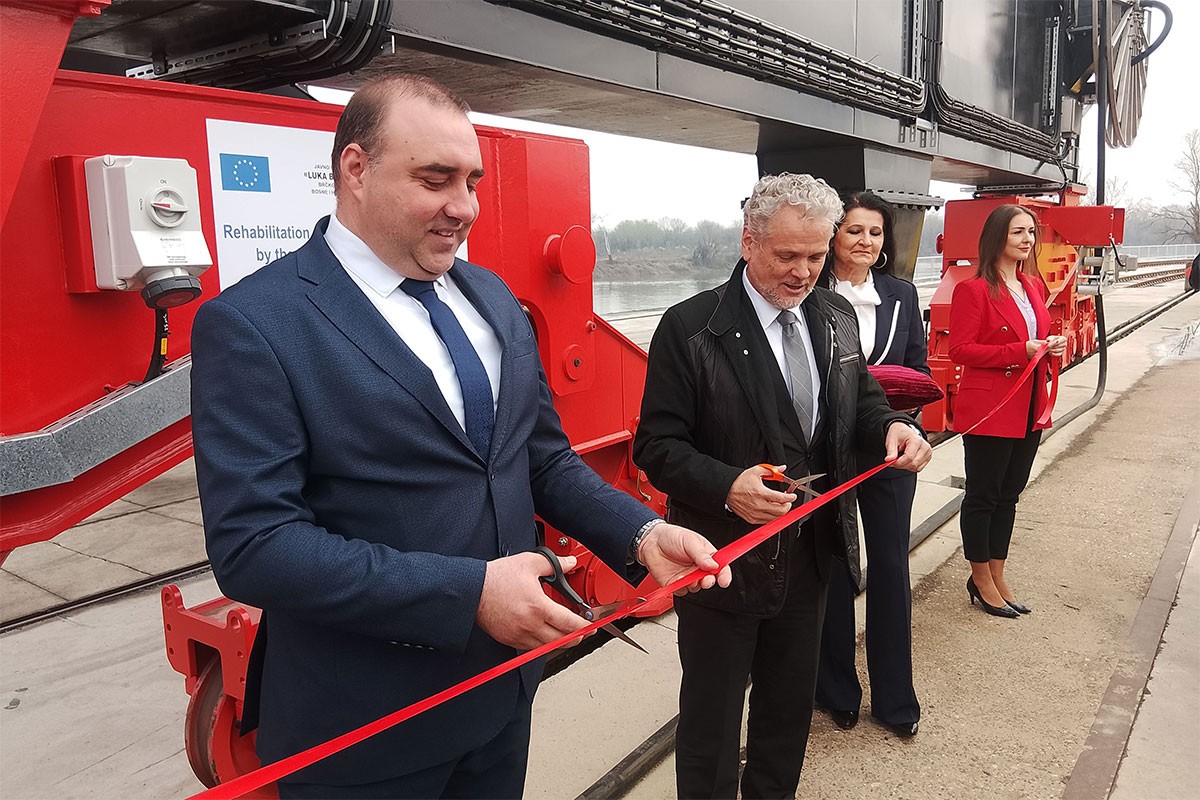 U "Luci Brčko" puštena u rad nova dizalica finansirana novcem EU