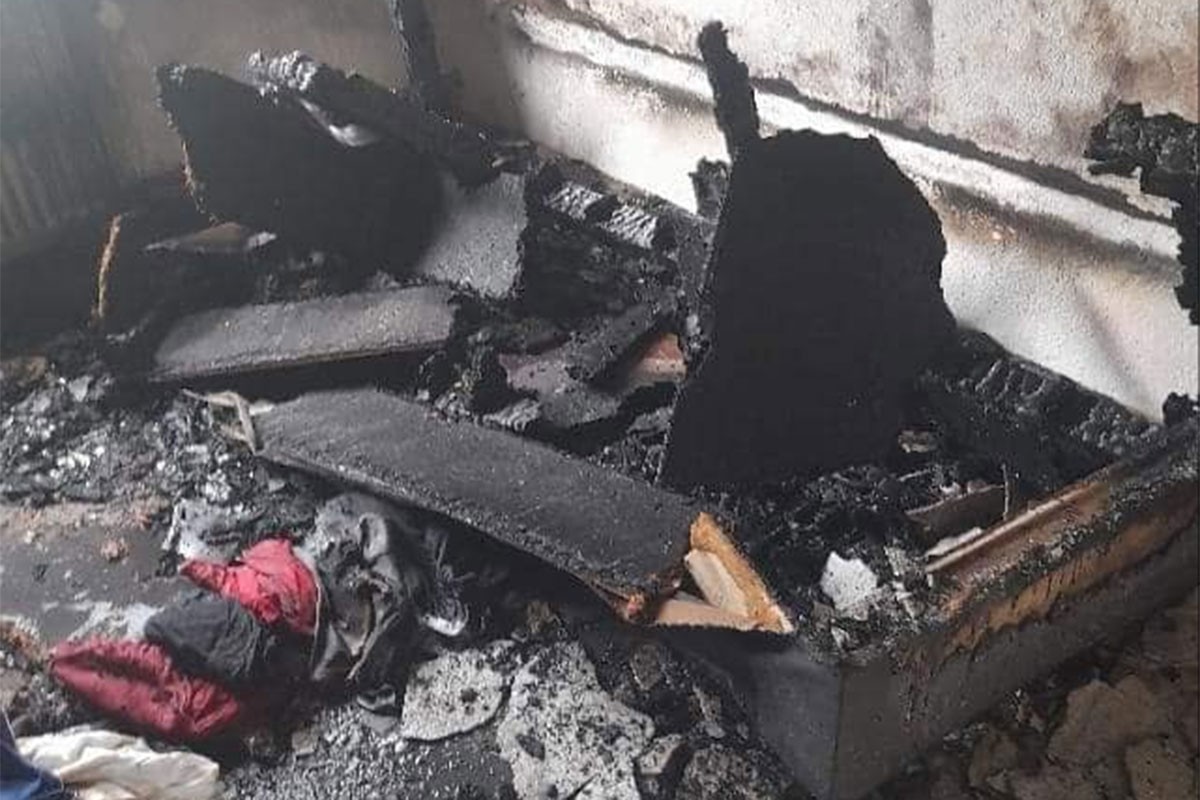 Gorjela kuća u Doboju (FOTO)