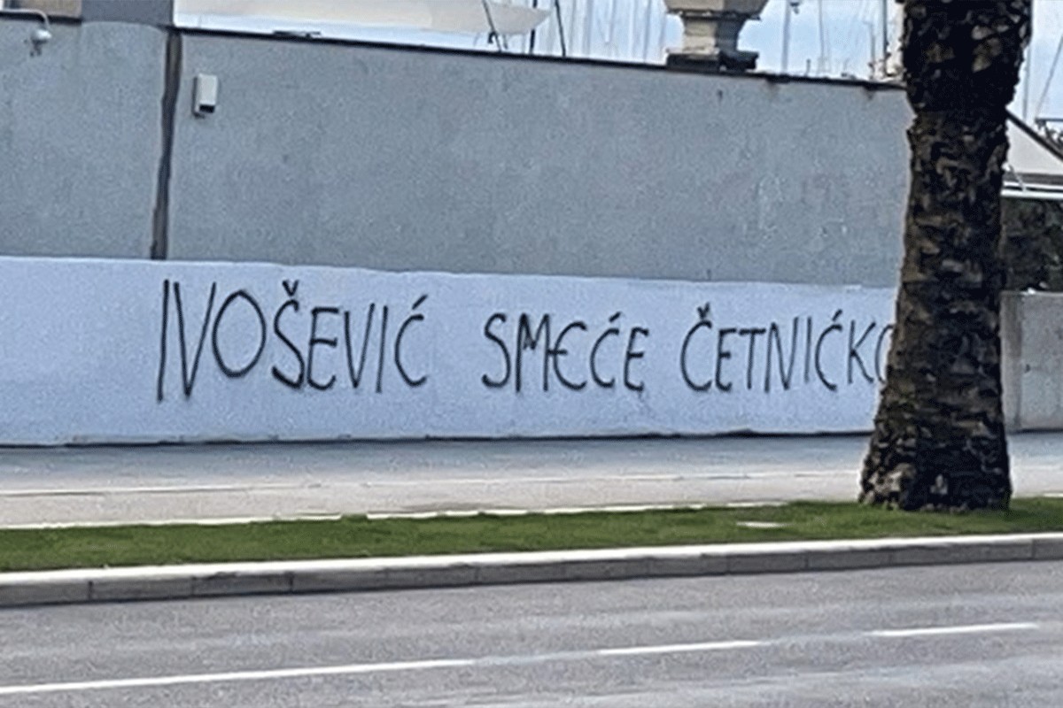 Novi uvredljivi grafiti u Splitu: "Ivoševiću smeće četničko"