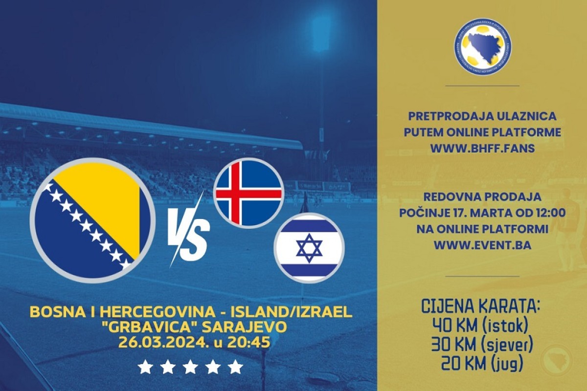 Počinje prodaja ulaznica za susret baraža na "Grbavici"