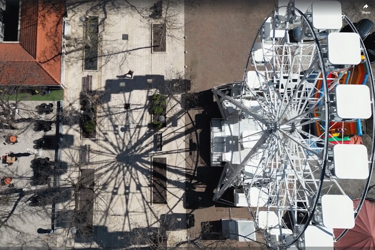 U Mostaru postavljen panoramski točak visok 22 metra