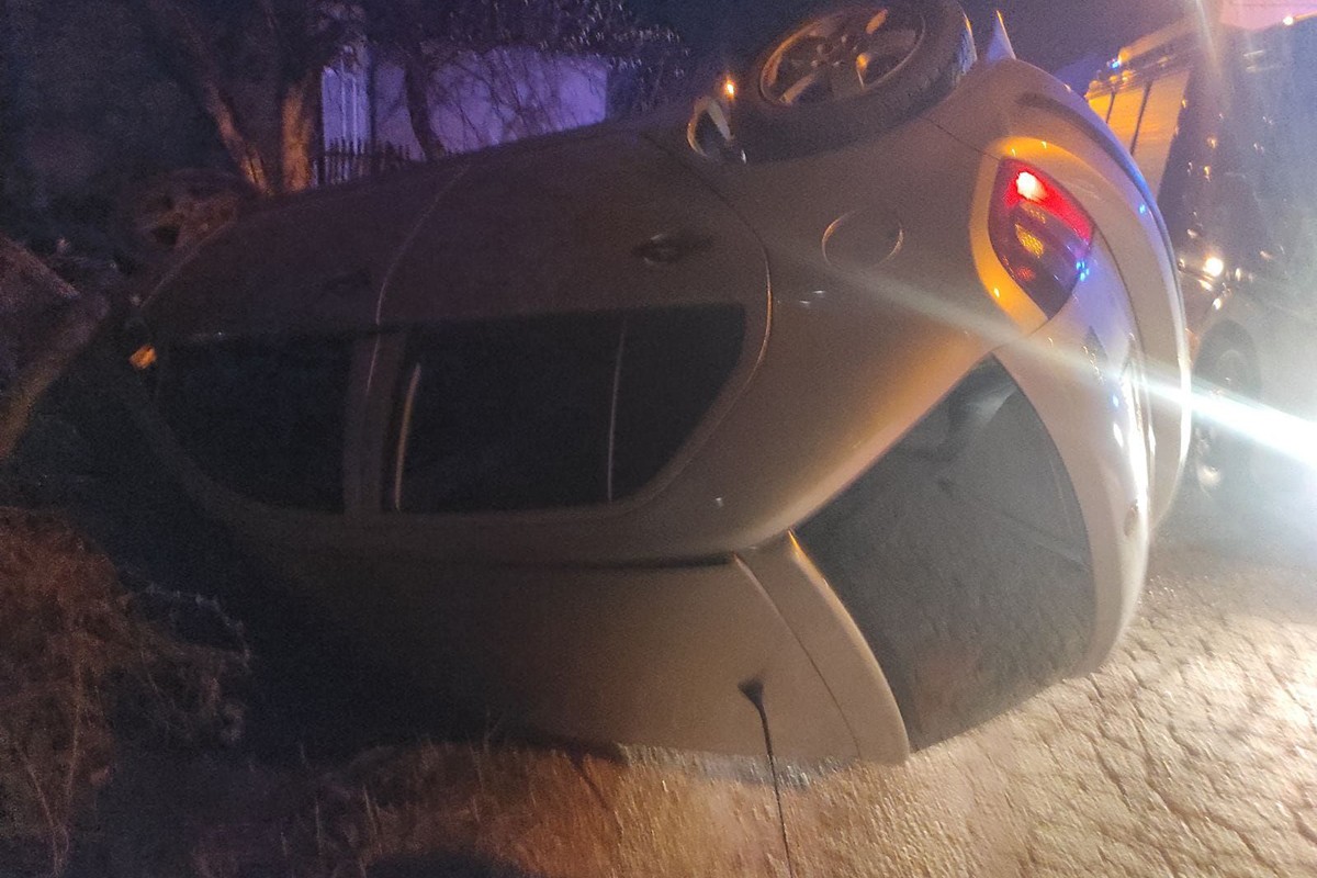 Nezgoda u Banjaluci: Auto završio u kanalu, dvije osobe povrijeđene