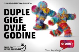 Zbog iznimnog interesa, Eronet produžio akciju Duple gige dvije godine!