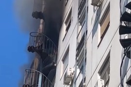 Veliki požar, gori stan (VIDEO)