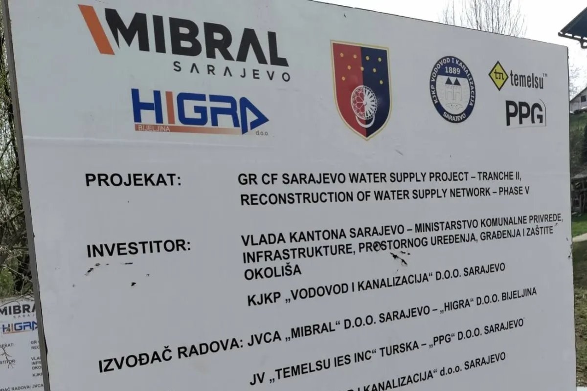 Nastavak rekonstrukcije vodovoda u Vogošći