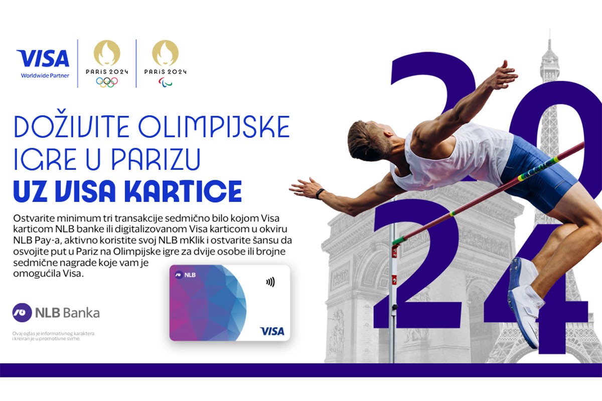 Uz NLB Visa kartice na korak bliže ljetu i Olimpijskim igrama u Parizu
