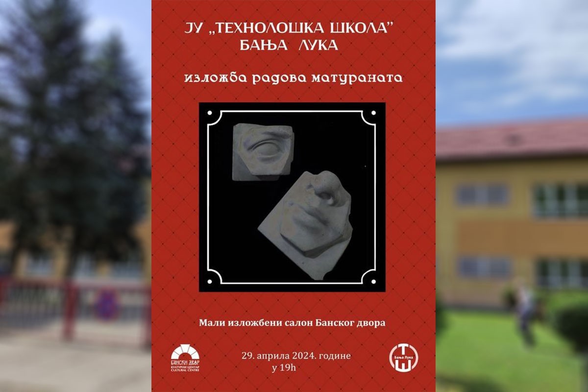 Sutra izložba radova maturanata Tehnološke škole