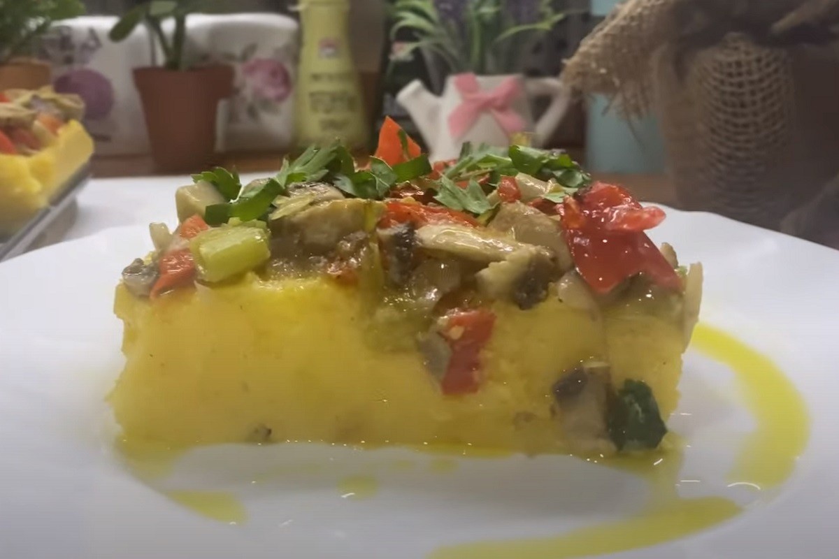 Palenta s povrćem i sirom