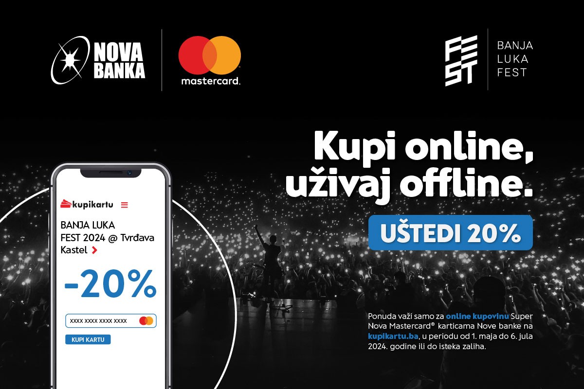 Na Banja Luka Fest sa Novom bankom i Mastercardom