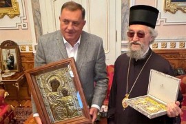 Dodik čestitao episkopu Jefremu unapređenje u mitropolita