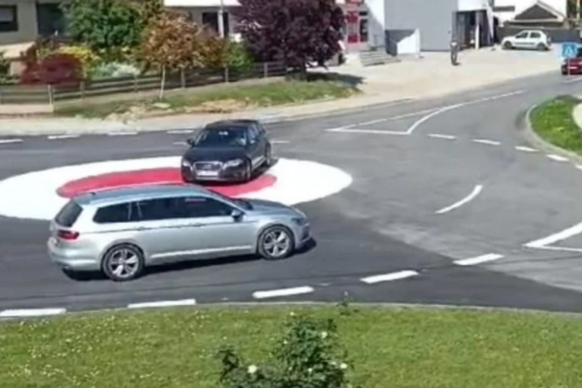 Haos u novom kružnom toku u Koprivnici (VIDEO)