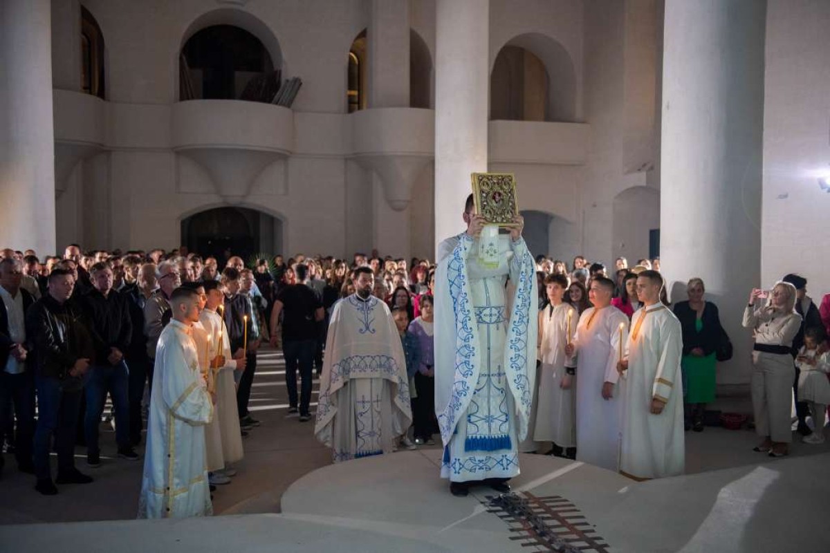 Vaskršnja liturgija služena u Sabornoj crkvi u Mostaru