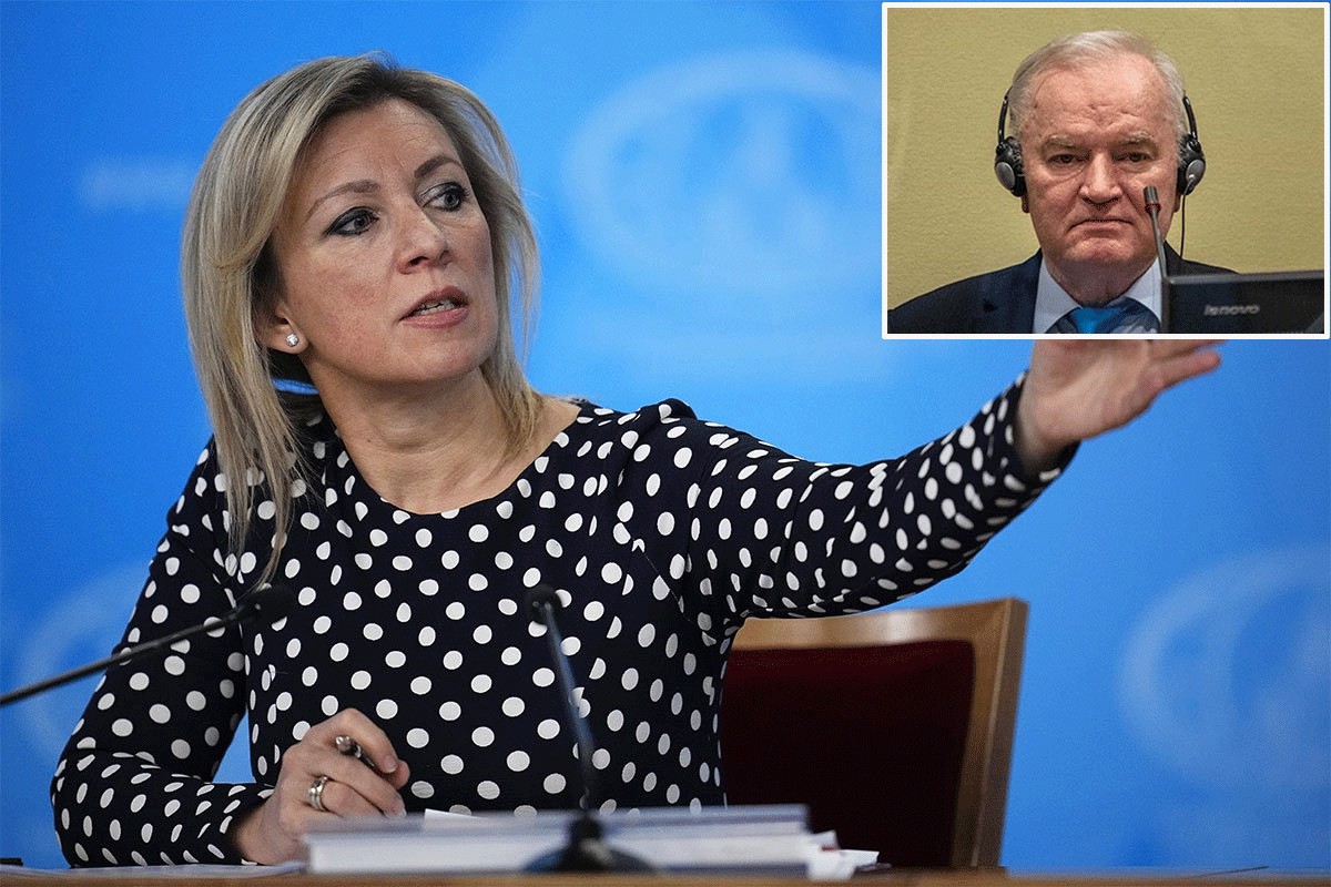Marija Zaharova komentarisala zdravstveno stanje Ratka Mladića