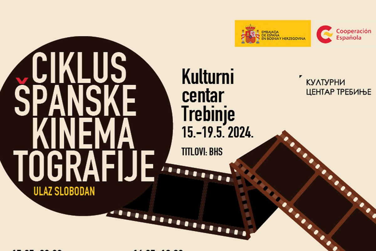 "Ciklus španske kinematografije" u Kulturnom centru Trebinje, ulaz slobodan