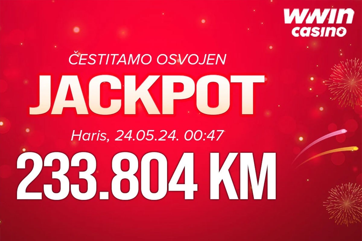 WWIN casino: Sretni dobitnik iz Tuzlanskog kantona osvojio najveći JACKPOT u BiH