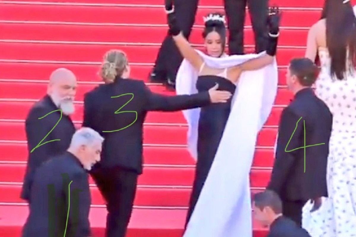 Još jedan skandal u Kanu: Glumicu izgurali sa crvenog tepiha (VIDEO)