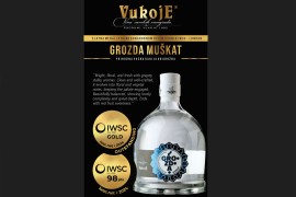 Zlatna medalja za Grozdu muškat Vukoje