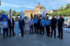 Kampanja "Lako je brzinu smanjiti" na Trgu Krajine