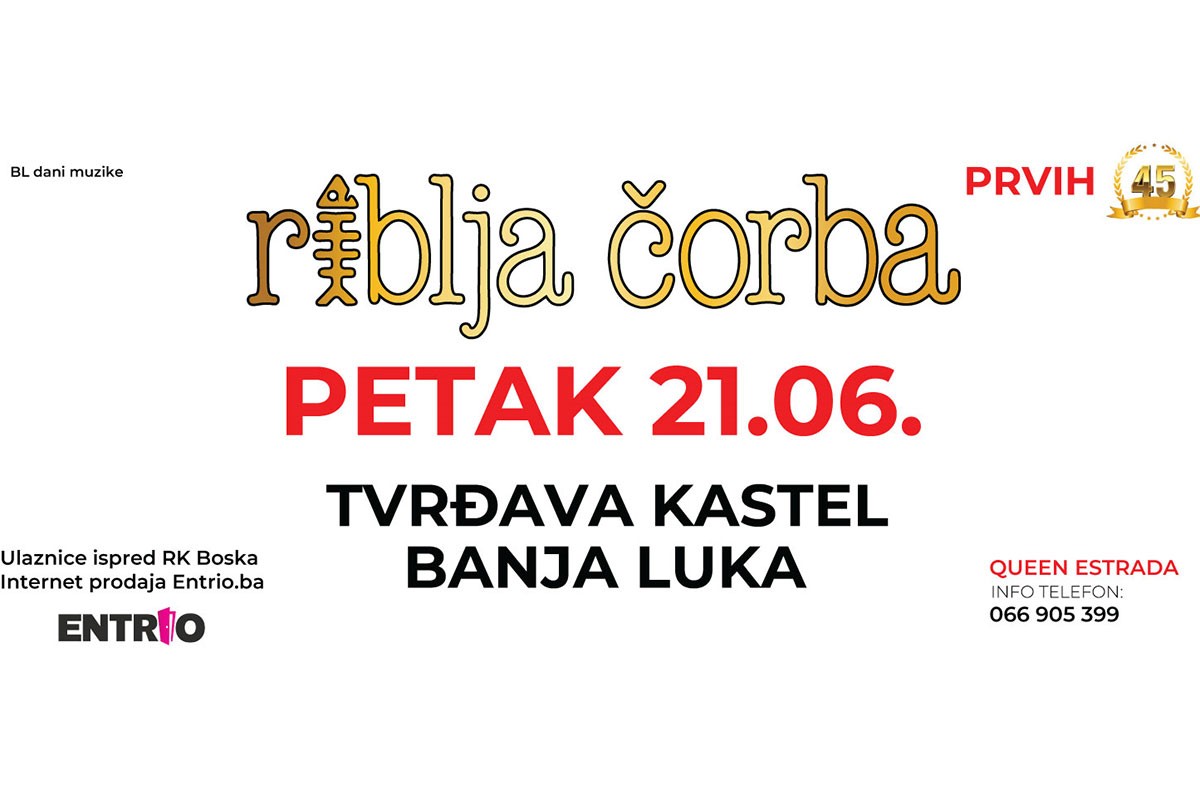 Spektakl u Banjaluci: Sve najbolje od Riblje čorbe za prvih 45 godina