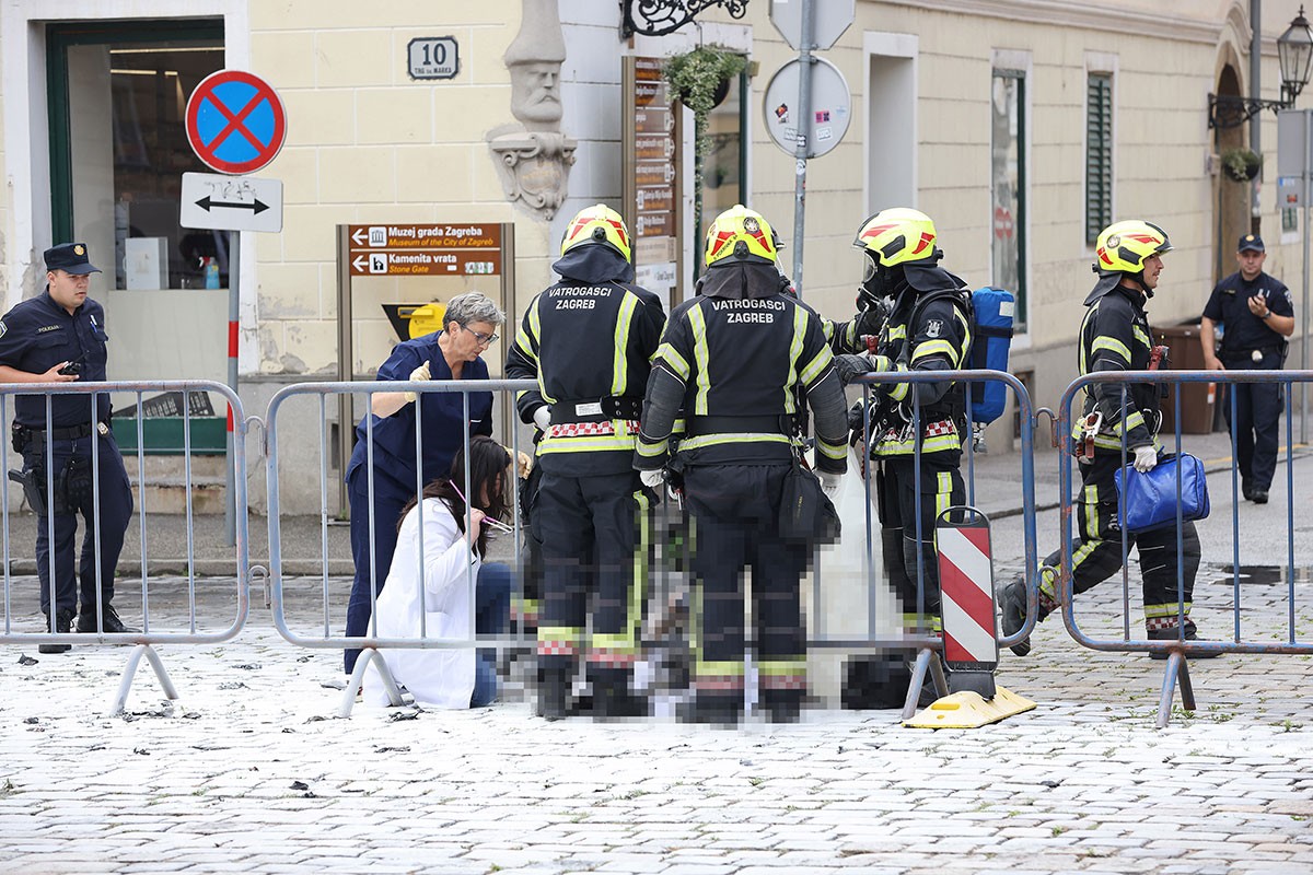 Užas u Zagrebu, zapalio se ispred zgrade Vlade
