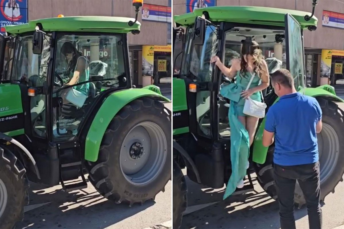 Otac je dovezao traktorom na maturu:  Nema čega da me bude sramota (VIDEO)