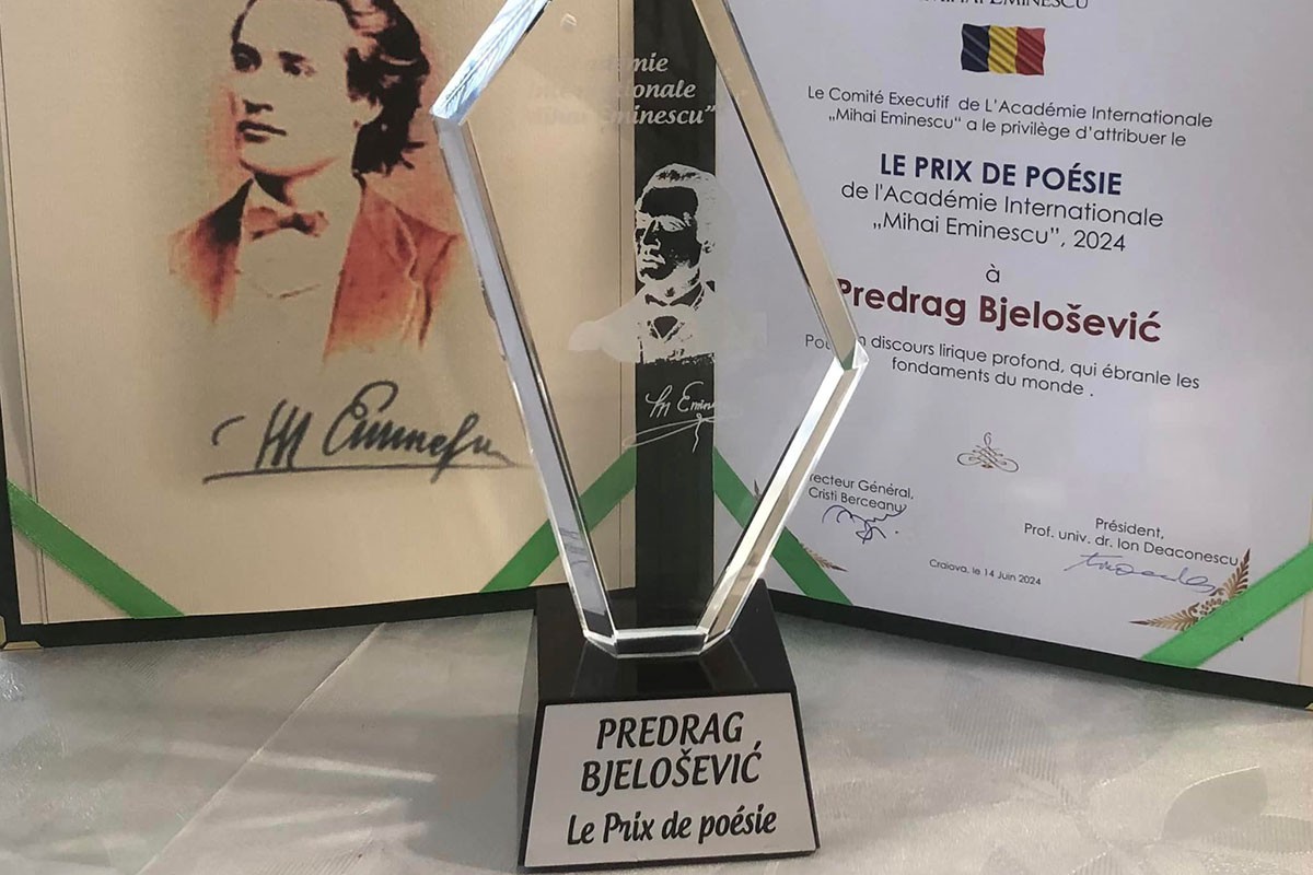 Bjelošević dobio još jednu međunarodnu nagradu