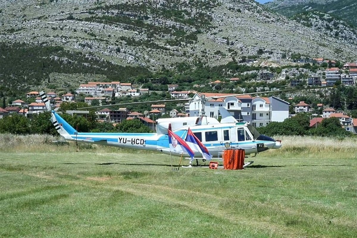 Srpski helikopter koji je stigao u Trebinje vraća se u Srbiju?