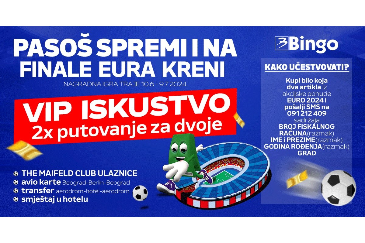 Bingo organizovao nagradnu igru i vodi dva srećna dobitnika na finalnu utakmicu u Berlin