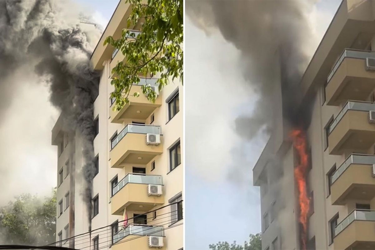 Veliki požar na Ilidži: Gori zgrada (FOTO)