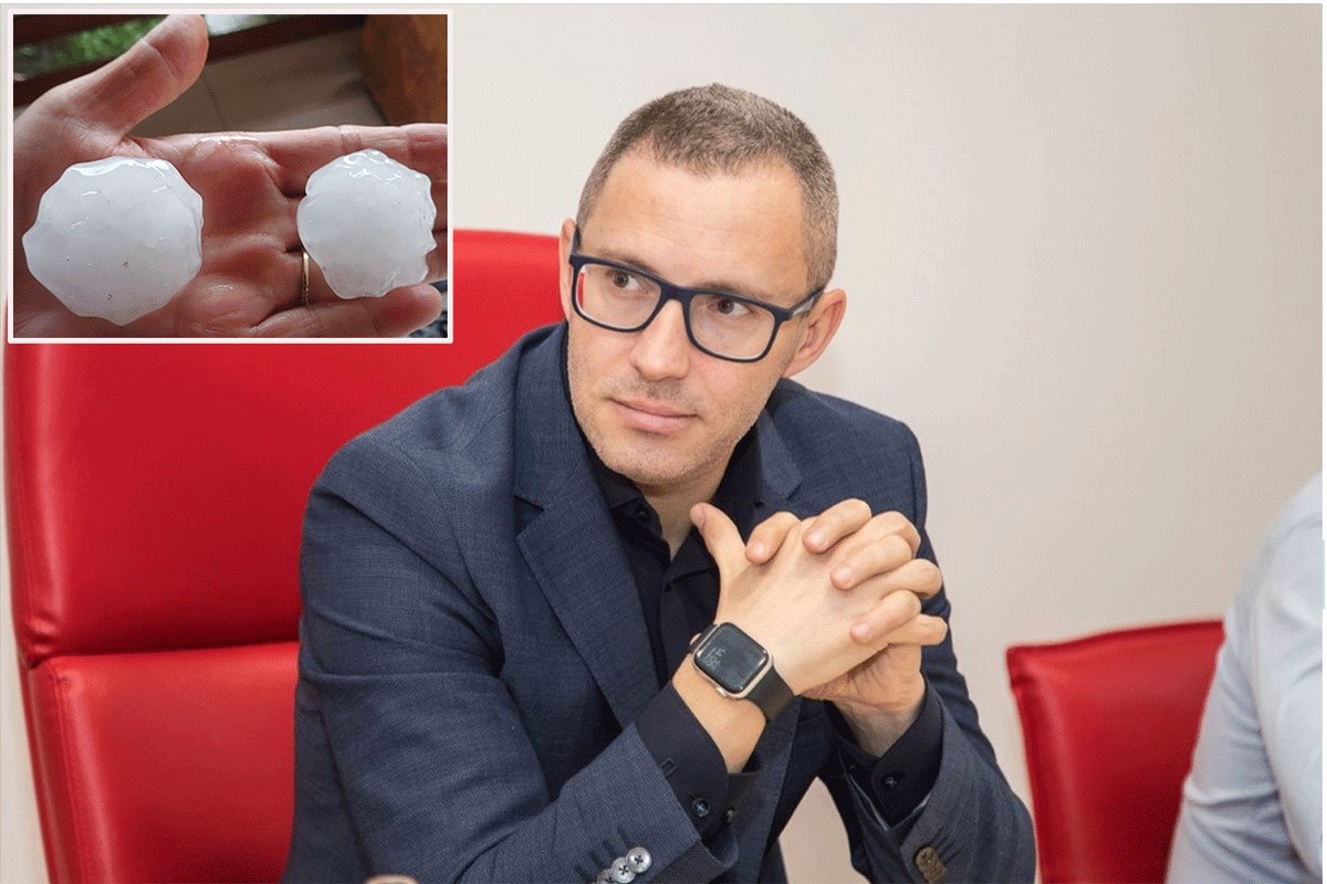 Posljedice nevremena u Prnjavoru: Polupana vozila, oštećene kuće, plastenici, usjevi, voćnjaci