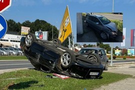 Snimak stravičnog udesa u Prnjavoru: Pješak za dlaku izbjegao smrt ...