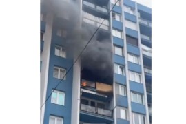 Stan u Goraždu se zapalio zbog upaljenje klime (VIDEO)