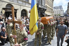 Irina Farion sahranjena uz povike "Moskovljani, gubite se iz Lavova!"