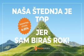 Naša Banka Banja Luka: Štedi uz kamatnu stopu od 4,01 odsto i sam ...