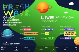 Poznate satnice nastupa izvođača na Live stageu "Freshwave" festivala