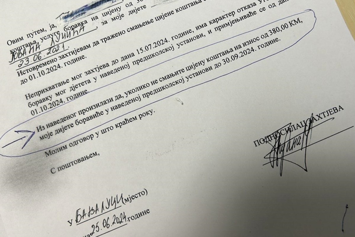 Roditelji koji su zatražili niže cijene u vrtiću "Zvjezdica" dobili ispisnice